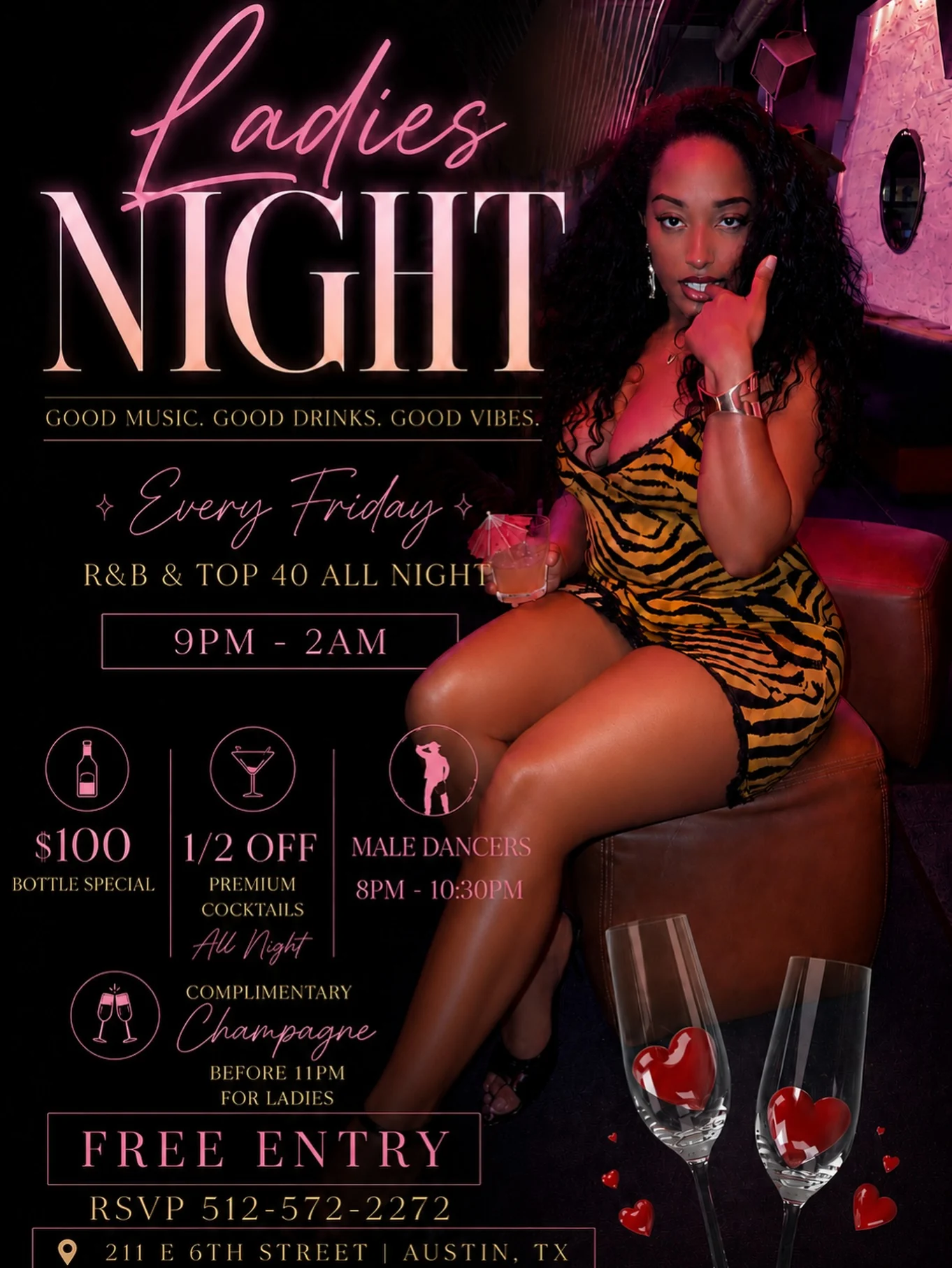 Ladies Night — Every Friday 9PM–2AM